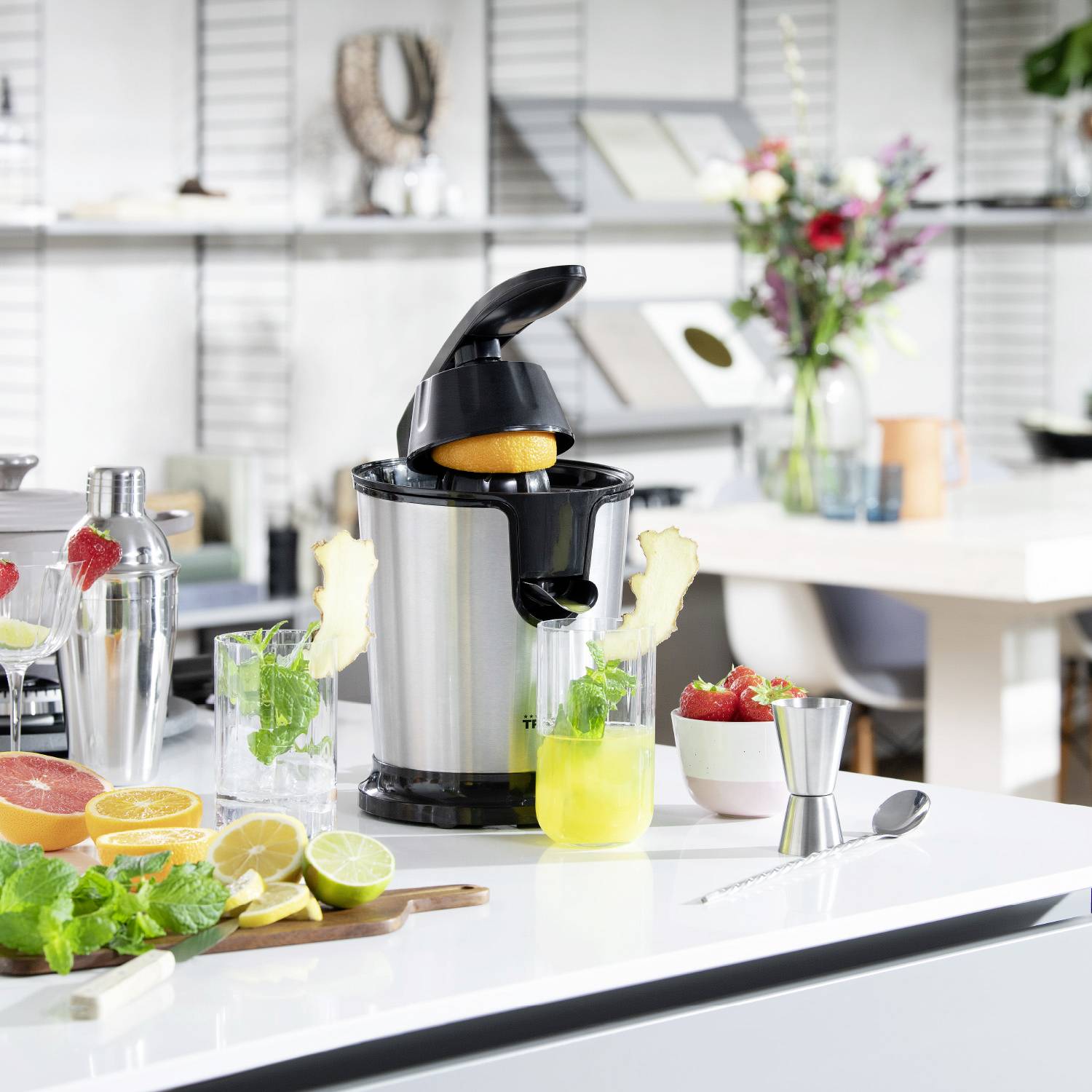 Tristar Zitruspresse CP-3002 85W Edelstahl, Schwarz