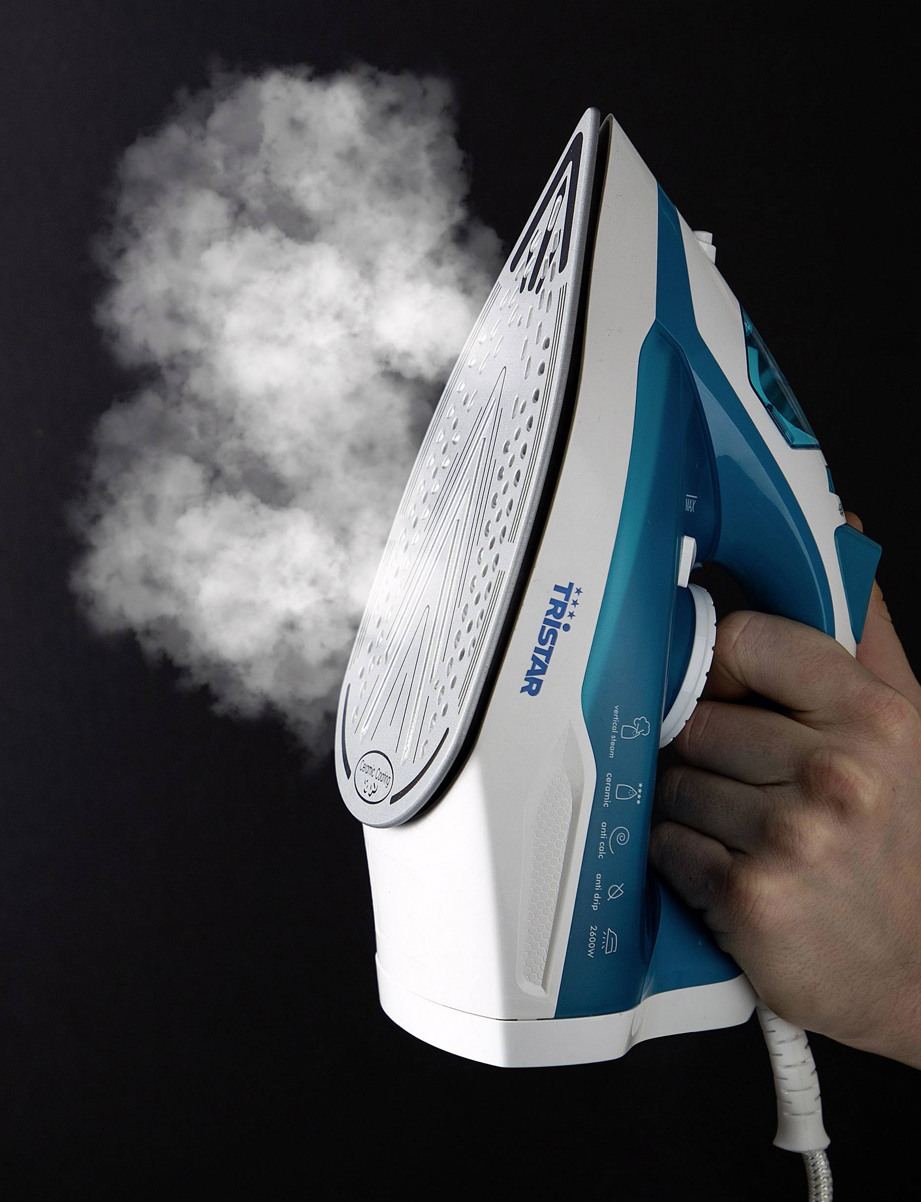 Tristar ST-8320 Dampfbügeleisen Weiß, Blau 2600W