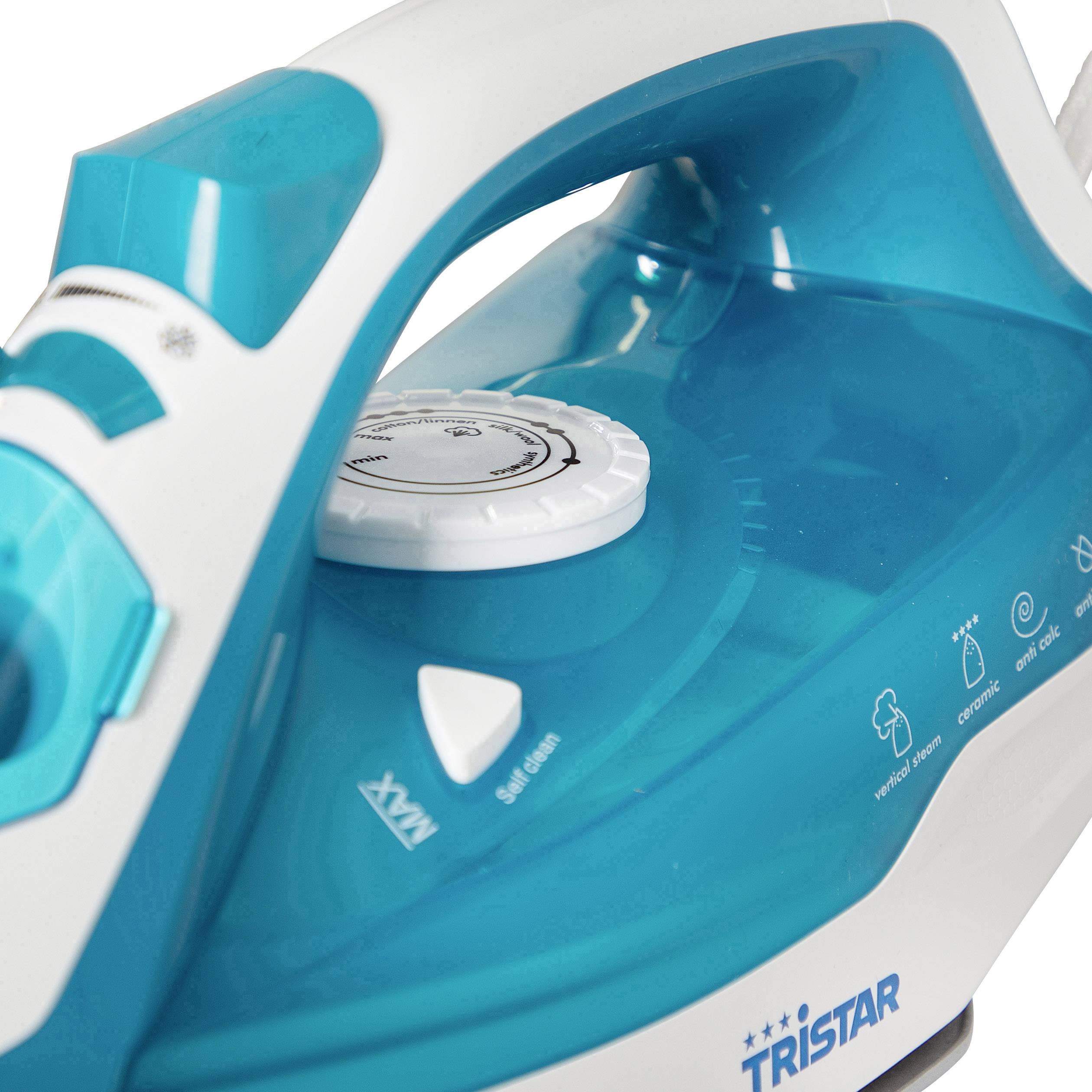 Tristar ST-8320 Dampfbügeleisen Weiß, Blau 2600 W