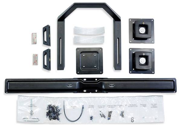 Ergotron - Befestigungskit (Griff, Halterung für zwei Monitore) - für 2 LCD-Displays - Schwarz - Bildschirmgröße: 43.2-6