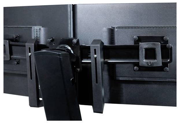 Ergotron - Befestigungskit (Griff, Halterung für zwei Monitore) - für 2 LCD-Displays - Schwarz - Bildschirmgröße: 43.2-6