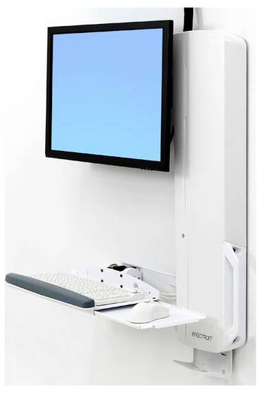Ergotron 61-081-062 / STYLEVIEW SIT-STAND VL HIGH Monitor-Tischhalterung 1 Display(s) 61cm (24") Weiß