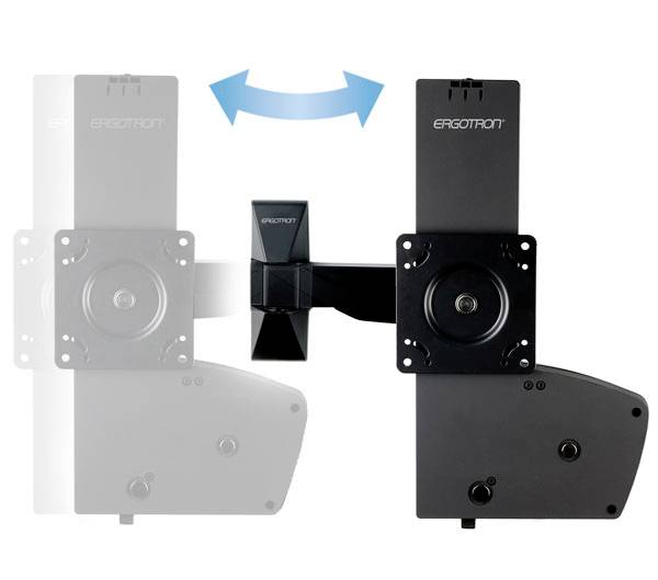 Ergotron Erweiterung Monitorhalterung Schwarz