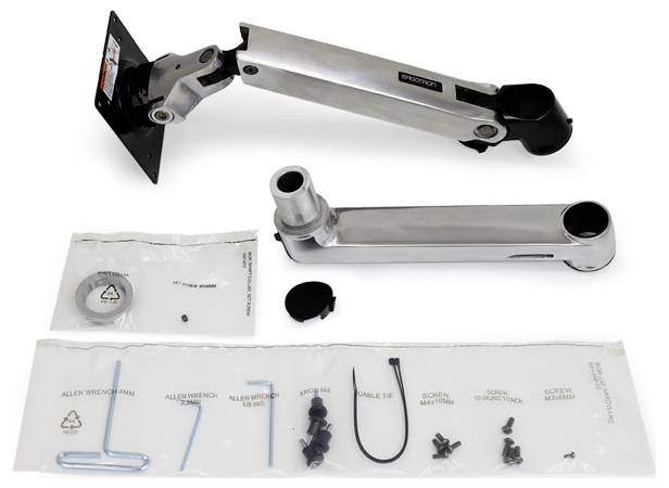 Ergotron Erweiterung Monitorhalterung Silber