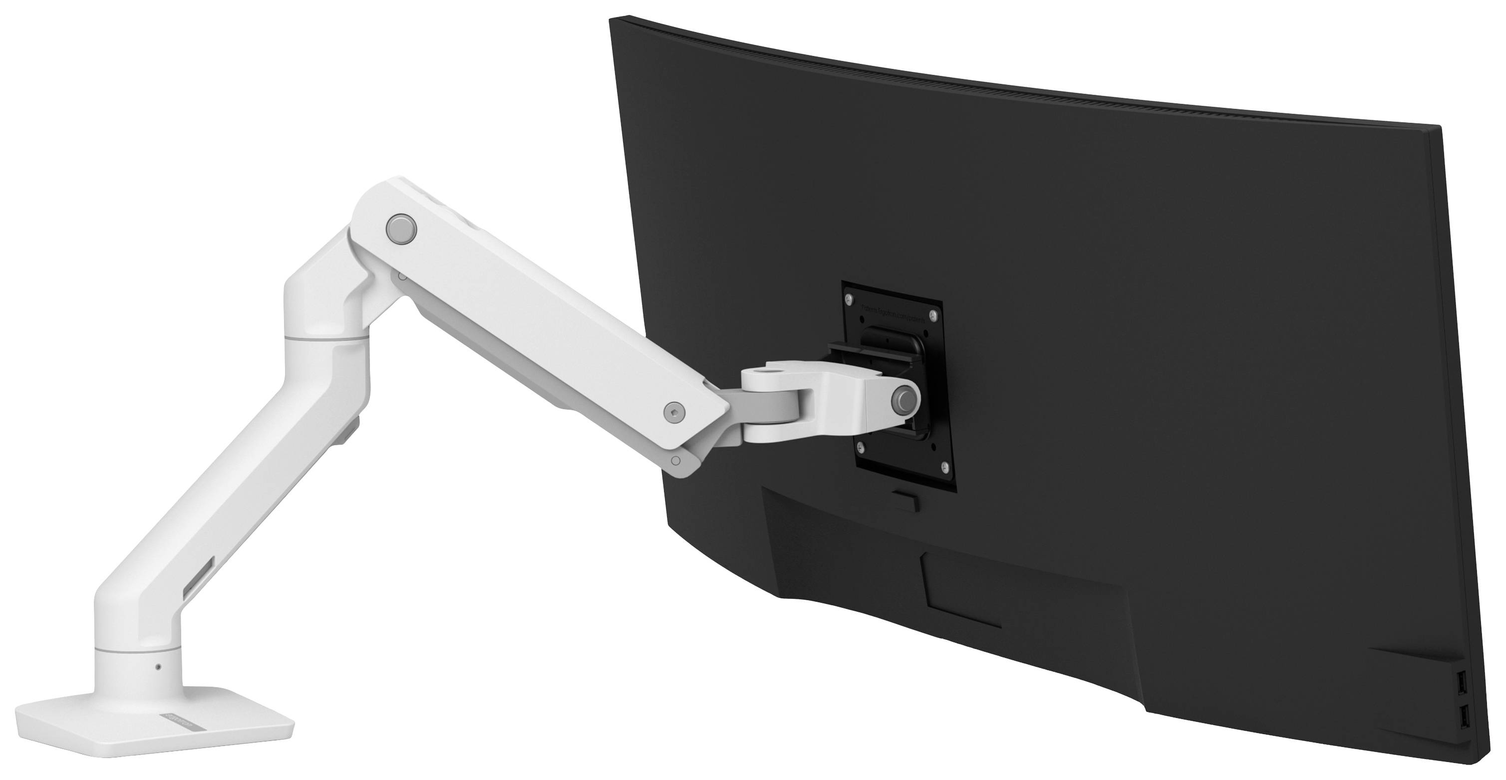 Ergotron HX Arm Desk Mount 1fach Monitor-Tischhalterung 38,1 cm (15") - 124,5 cm (49") Weiß Drehbar, Höhenverstellbar, Neigbar, Schwenkbar