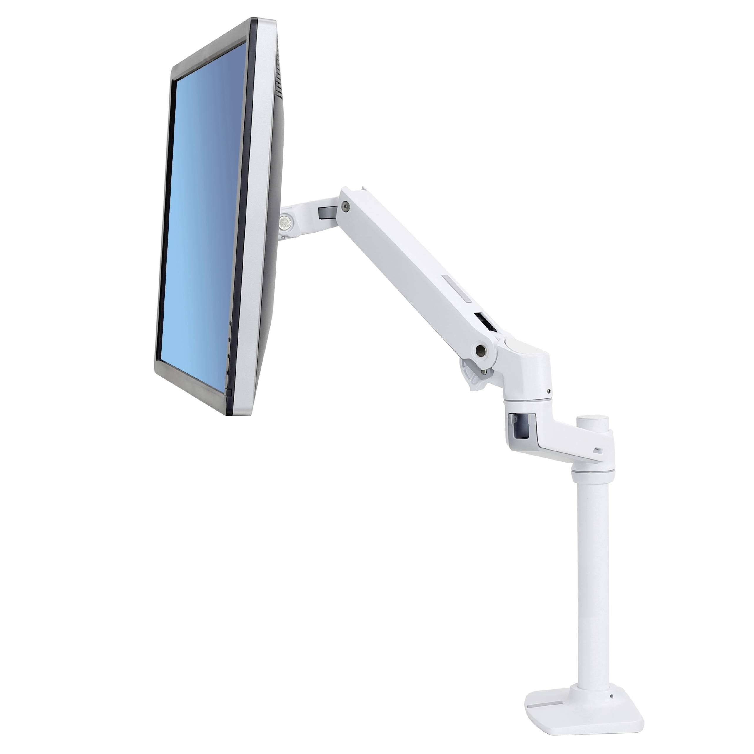 Ergotron Monitor-Tischhalterung LX Arm Tall Desk Mount 1 Display(s) 25,4 cm (10") - 81,3 cm (32") Weiß Höhenverstellbar, Neigbar, Schwenkbar, Rotier