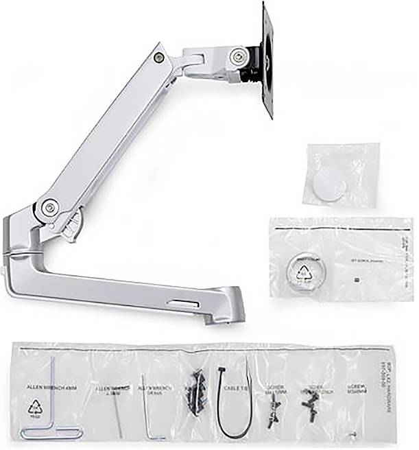 Ergotron 98-130-216 / LX DUAL STACKING ARM, EXTEN 1fach Monitorhalterung Weiß