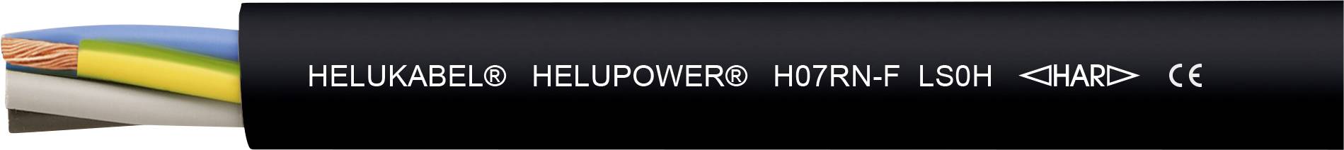 HELU 30760 Gummischlauchleitung 2 x 6mm² Schwarz 100m