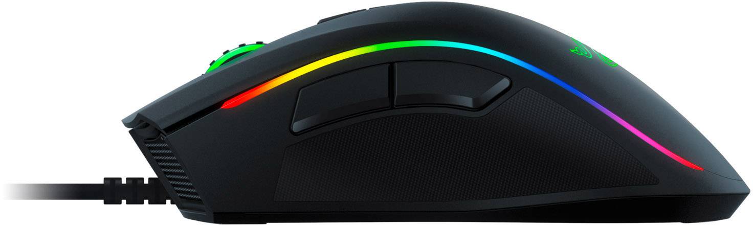 RAZER Mamba Elite Gaming-Maus USB Optisch Schwarz 9 Tasten 16000 dpi Beleuchtet, Integrierter Profilspeicher