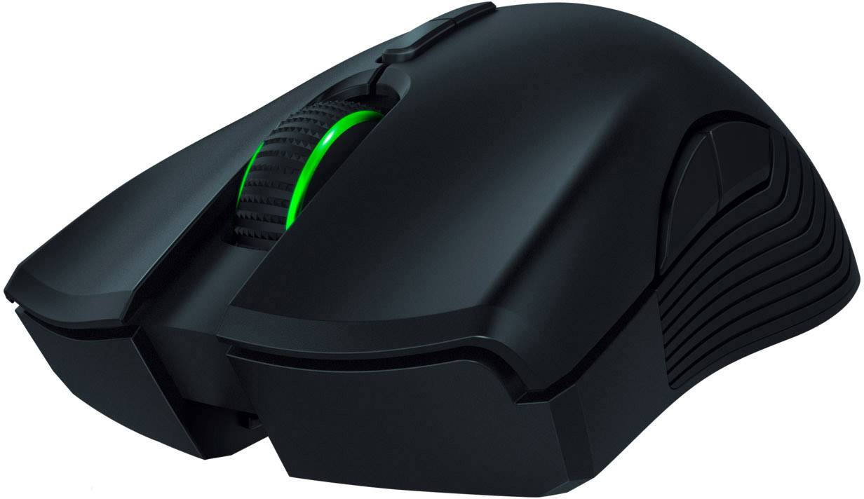 Razer Mamba Funk-Gaming-Maus, USB-Gaming-Maus Optisch Beleuchtet, Integrierter Profilspeicher, Wiederaufladbar Schwarz