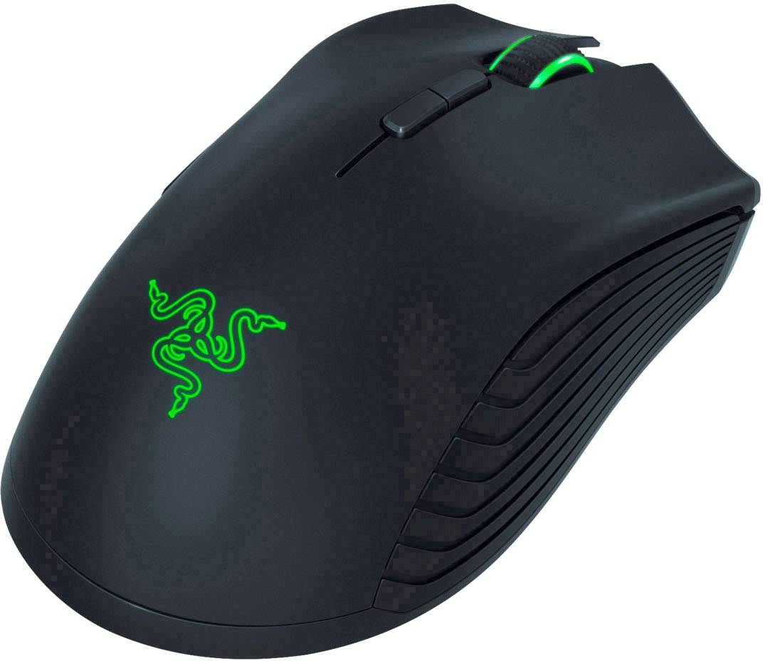 Razer Mamba Funk-Gaming-Maus, USB-Gaming-Maus Optisch Beleuchtet, Integrierter Profilspeicher, Wiederaufladbar Schwarz