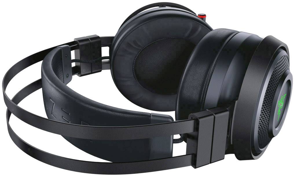 RAZER Nari Ultimate Over Ear Headset Funk, kabelgebunden Virtual Surround Schwarz Gaming