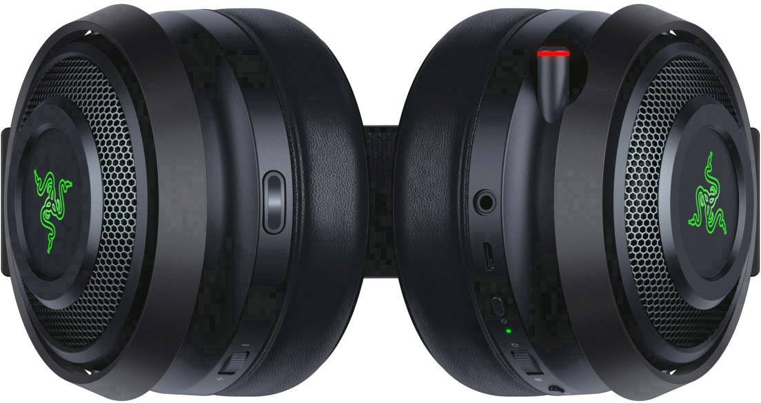 RAZER Nari Ultimate Over Ear Headset Funk, kabelgebunden Virtual Surround Schwarz Gaming