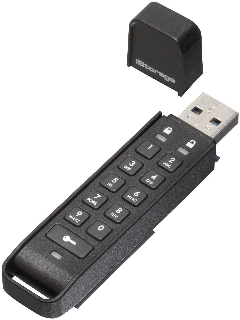 IStorage datAshur® Personal2 USB-Stick 64GB Schwarz IS-FL-DAP3-B-64 USB-A (USB 3.2 Gen 1)