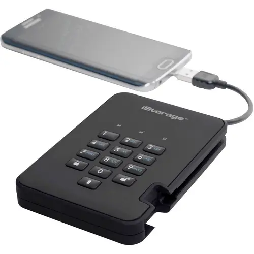 IStorage diskAshur 2® 500 GB Externe Festplatte 6.35 cm (2.5 Zoll) USB-A (USB 3.2 Gen 2) Schwarz IS IStorage diskAshur 2® 500 GB Externe Festplatte 6.35 cm (2.5 Zoll) USB-A (USB 3.2 Gen 2) Schwarz IS
