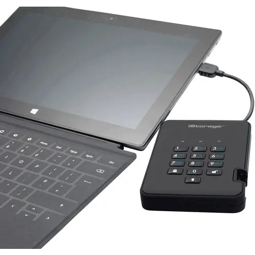 IStorage diskAshur 2® 500 GB Externe Festplatte 6.35 cm (2.5 Zoll) USB-A (USB 3.2 Gen 2) Schwarz IS IStorage diskAshur 2® 500 GB Externe Festplatte 6.35 cm (2.5 Zoll) USB-A (USB 3.2 Gen 2) Schwarz IS
