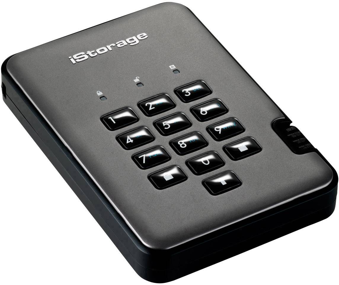 iStorage diskAshur PRO 2® 1 TB Externe Festplatte 6.35 cm (2.5 Zoll) USB-A (USB 3.2 Gen 2) Graphit IS-DAP2-256-1000-C-G