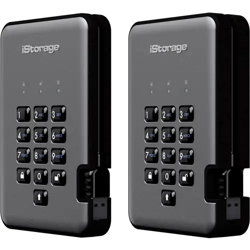 IStorage diskAshur PRO 2® 500 GB Externe Festplatte 6.35 cm (2.5 Zoll) USB-A (USB 3.2 Gen 2) Graphi IStorage diskAshur PRO 2® 500 GB Externe Festplatte 6.35 cm (2.5 Zoll) USB-A (USB 3.2 Gen 2) Graphi