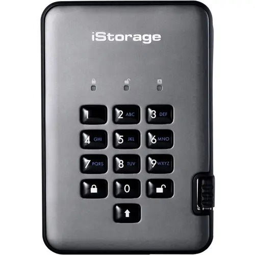 IStorage diskAshur PRO 2® 500 GB Externe Festplatte 6.35 cm (2.5 Zoll) USB-A (USB 3.2 Gen 2) Graphi IStorage diskAshur PRO 2® 500 GB Externe Festplatte 6.35 cm (2.5 Zoll) USB-A (USB 3.2 Gen 2) Graphi