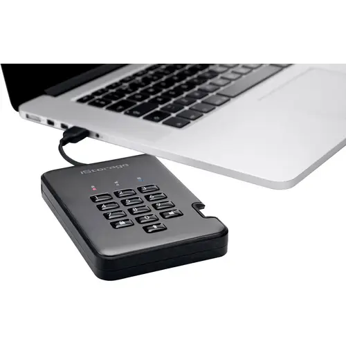 IStorage diskAshur PRO 2® 500 GB Externe Festplatte 6.35 cm (2.5 Zoll) USB-A (USB 3.2 Gen 2) Graphi IStorage diskAshur PRO 2® 500 GB Externe Festplatte 6.35 cm (2.5 Zoll) USB-A (USB 3.2 Gen 2) Graphi