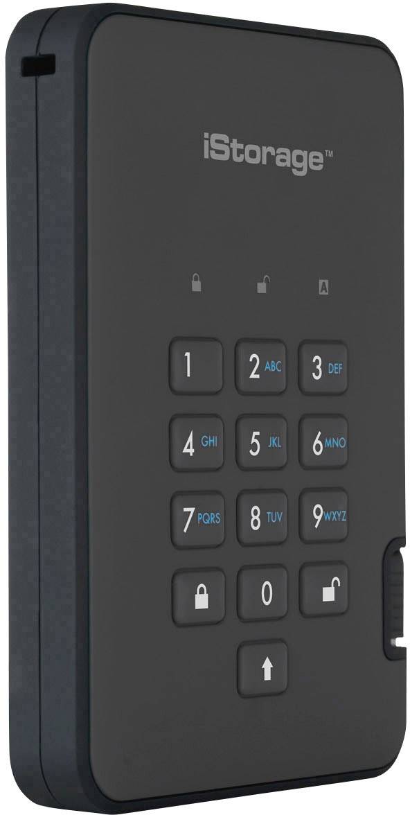 iStorage diskAshur 2® 128 GB Externe SSD USB 3.2 Gen 2 (USB 3.1) Schwarz IS-DA2-256-SSD-128-B