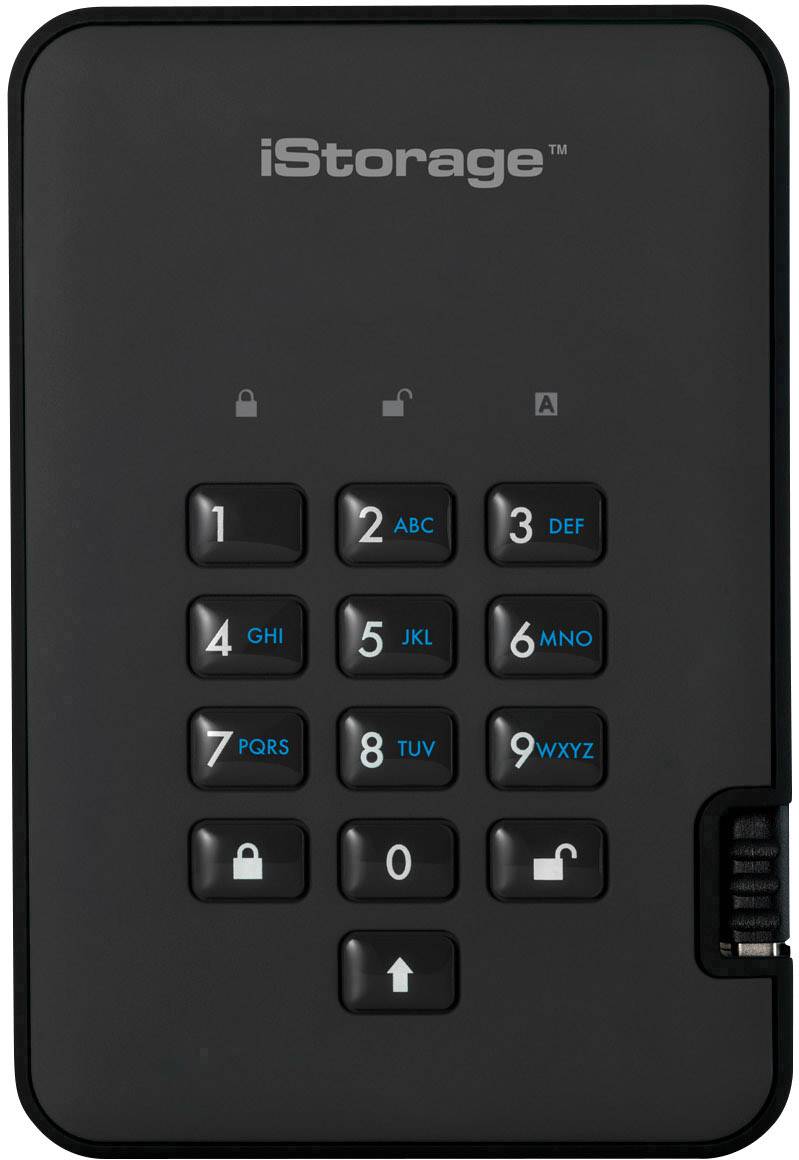 IStorage diskAshur 2® 256GB Externe SSD USB 3.2 Gen 2 (USB 3.1) Schwarz IS-DA2-256-SSD-256-B