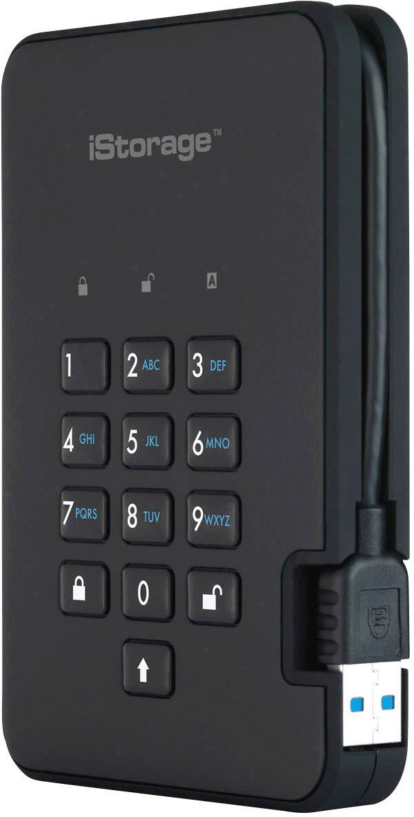 IStorage diskAshur 2® 256GB Externe SSD USB 3.2 Gen 2 (USB 3.1) Schwarz IS-DA2-256-SSD-256-B