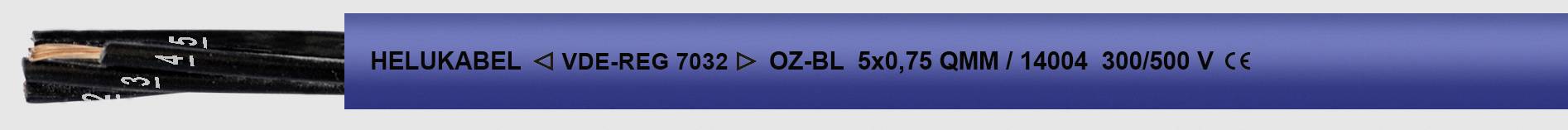 HELU OZ-BL Steuerleitung 2 x 0.75mm² Blau 14001-500 500m
