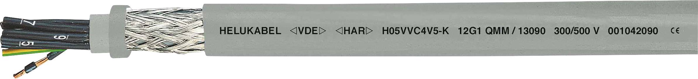 HELU H05VVC4V5-K (NYSLYCYÖ-JZ) Steuerleitung 3G 1.50mm² Grau 13096 100m