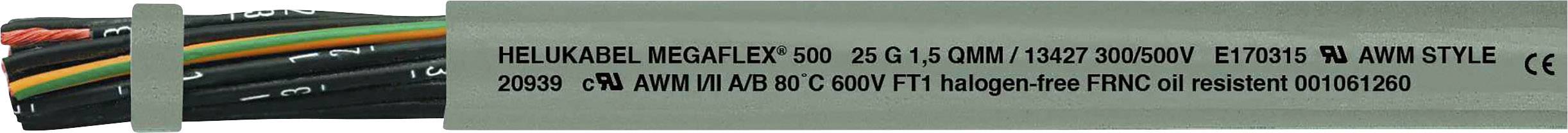 Helukabel MEGAFLEX® 500 Steuerleitung 3 x 0.50 mm² Grau 13346-100 100 m