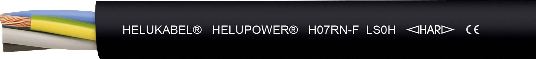 Helukabel 30740 Gummischlauchleitung HELUPOWER® H07RN-F LS0H 1 x 6mm² Schwarz 100m