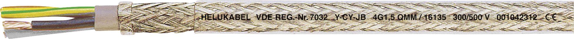 Ein mehradriges Kabel mit Umflechtung und Markierung 'FLEX JZ-500' für industrielle Anwendungen, Detail der Kabelstruktur sichtbar.