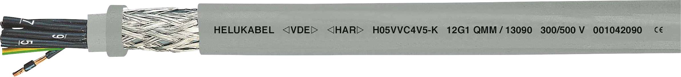 HELU H05VVC4V5-K (NYSLYCYÖ-JZ) Steuerleitung 4G 1mm² Grau 13085 100m