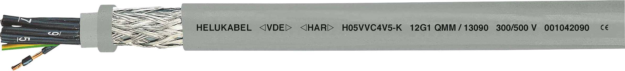 HELU H05VVC4V5-K (NYSLYCYÖ-JZ) Steuerleitung 4G 0.75mm² Grau 13073 100m