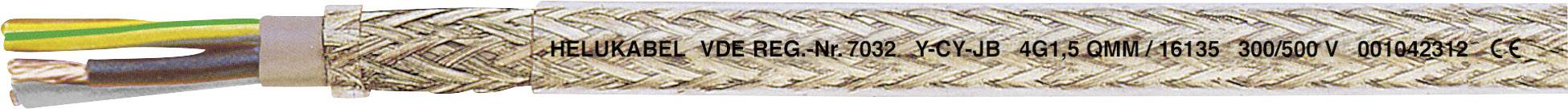 Abgeschirmtes Kabel mit mehrfarbigen Drähten, Umschreibung 'HELUKABEL JZ-HF-CY 300', kennzeichnet elektrische Spezifikation.