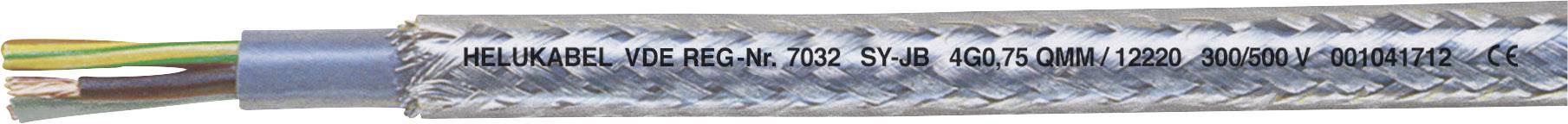 Ein mehradriges Kabel mit flexibler Metallumhüllung, bedruckt mit technischen Spezifikationen wie 'VDE Reg.-Nr. 7027'.