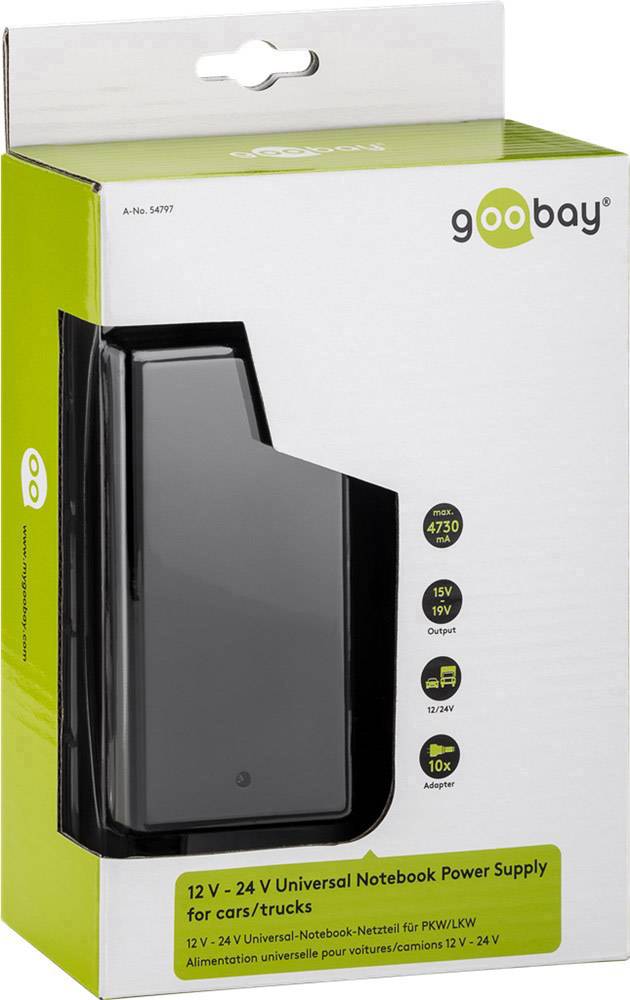 Goobay 54797 Notebook-Netzteil 19 V 4.73 A 90 W