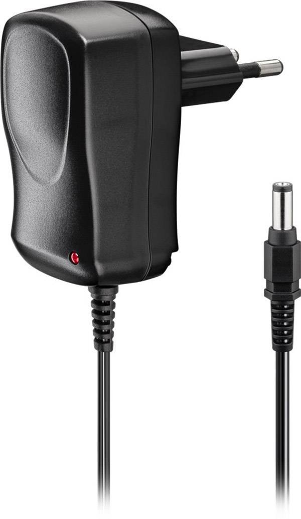 Goobay 57287 Steckernetzteil, Festspannung 12 V 0.6 A 7.2 W