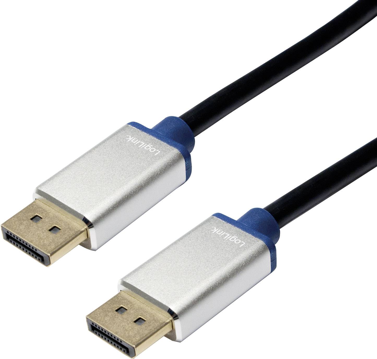 LogiLink DisplayPort Anschlusskabel 3.00m BDPM30 Schwarz [1x DisplayPort Stecker - 1x DisplayPort Stecker]