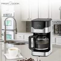 Profi Cook PC-KA 1169 Kaffeemaschine Edelstahl, Schwarz Fassungsvermögen Tassen=14 Glaskanne Profi Cook PC-KA 1169 Kaffeemaschine Edelstahl, Schwarz Fassungsvermögen Tassen=14 Glaskanne
