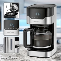 Profi Cook PC-KA 1169 Kaffeemaschine Edelstahl, Schwarz Fassungsvermögen Tassen=14 Glaskanne Profi Cook PC-KA 1169 Kaffeemaschine Edelstahl, Schwarz Fassungsvermögen Tassen=14 Glaskanne
