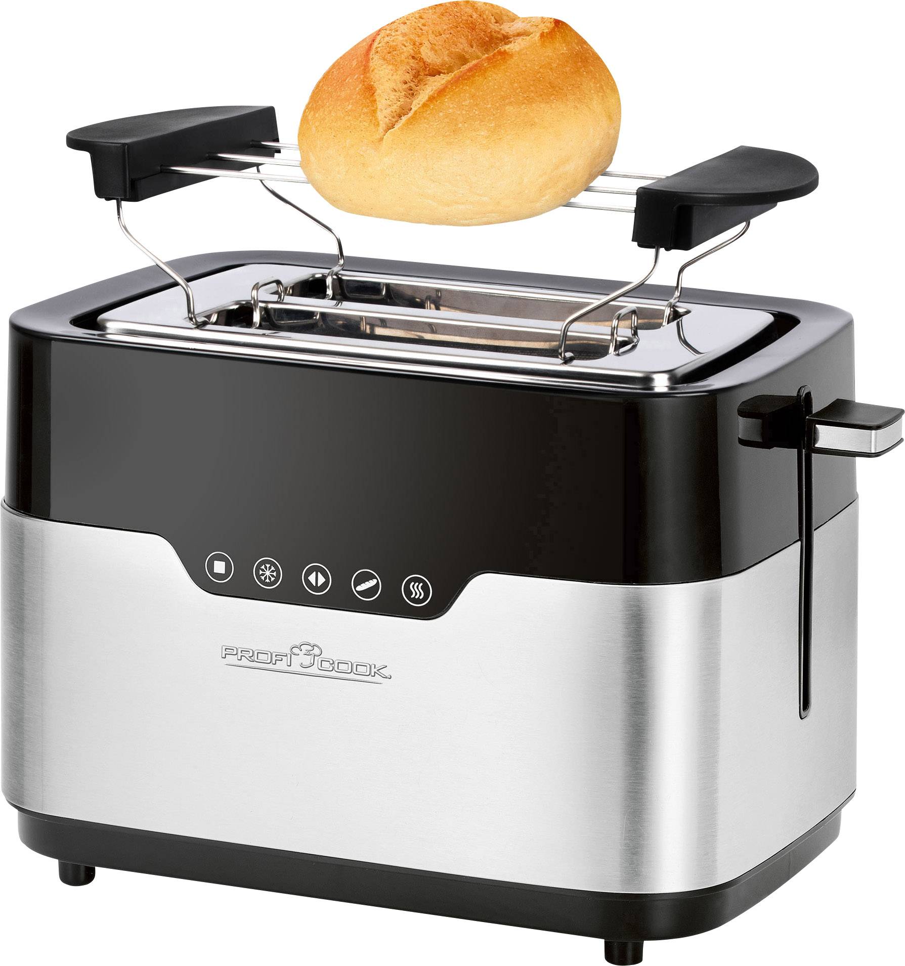 Profi Cook PC-TA 1170 Toaster Schwarz, Edelstahl