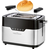 Profi Cook PC-TA 1170 Toaster Schwarz, Edelstahl Profi Cook PC-TA 1170 Toaster Schwarz, Edelstahl