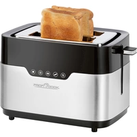 Profi Cook PC-TA 1170 Toaster Schwarz, Edelstahl Profi Cook PC-TA 1170 Toaster Schwarz, Edelstahl