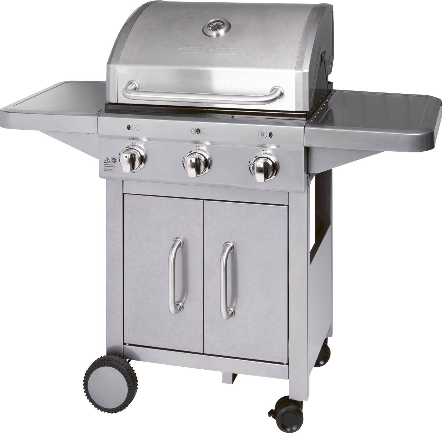 Profi Cook PC-GG 1179 Gas Grill 3 Brenner  Edelstahl