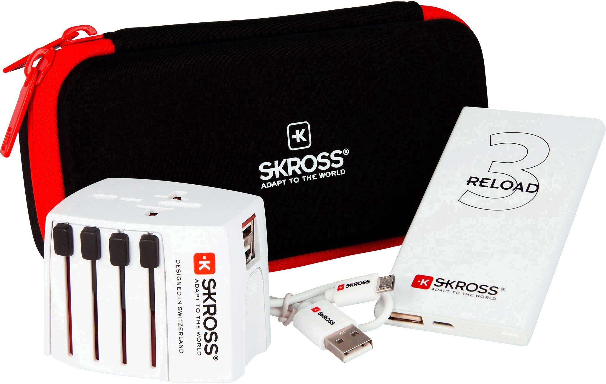 Skross 6.100551-X Reiseadapter-Bundle Power Case Bundle