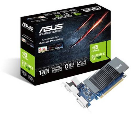 Asus Grafikkarte Nvidia GeForce GT710 1GB GDDR5-RAM PCIe x16 HDMI®, DVI, VGA