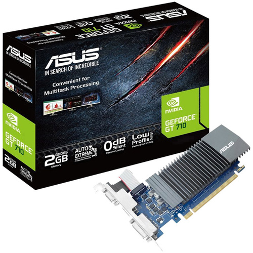 Asus Grafikkarte Nvidia GeForce GT710 2 GB GDDR5-RAM PCIe x16 HDMI®, DVI, VGA