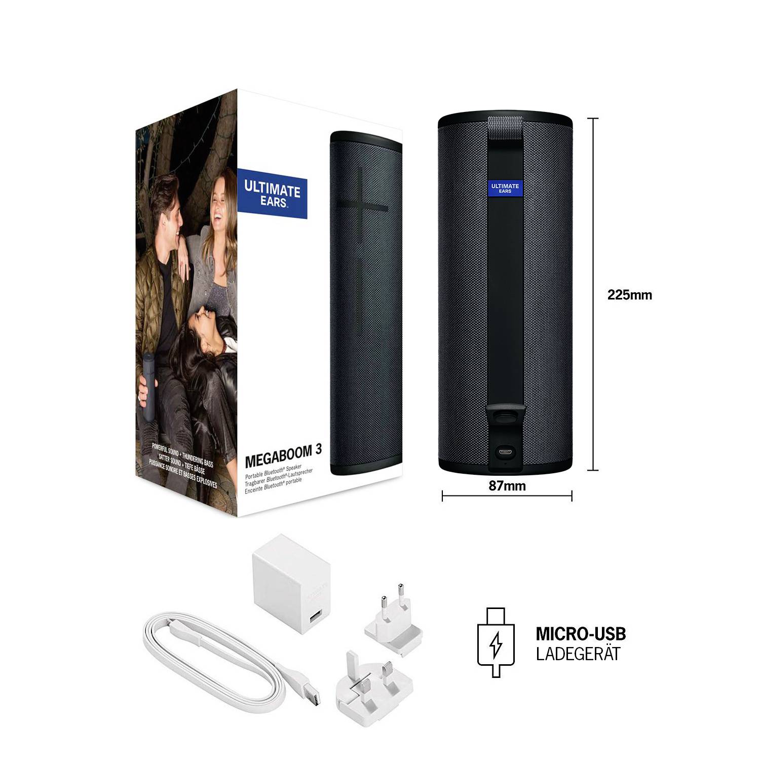 Ultimate Ears MEGABOOM 3 Lautsprecher schwarz