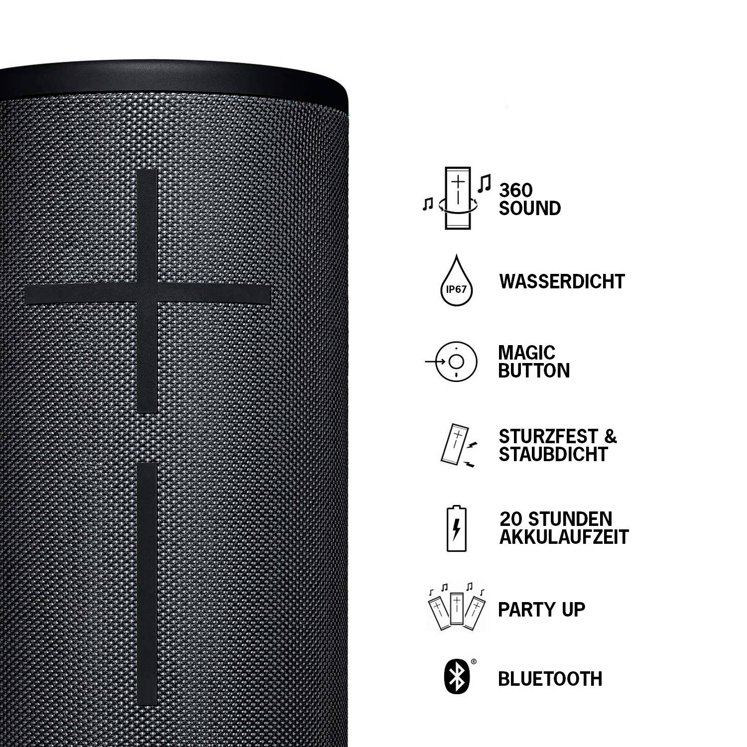 Ultimate Ears MEGABOOM 3 Lautsprecher schwarz